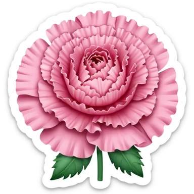 Pink carnation emojis sticker