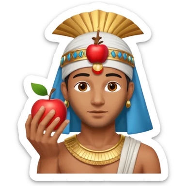 farao in egypt man apple  sticker