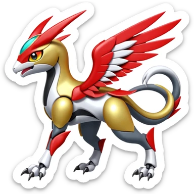 Meloetta-Latias-Koraidon-Metabee-Medabee-Medabot-Peppercat-Wargreymon-Protogen-Pokémon-Digimon-Fakémon-fusion-hybrid-creature sticker