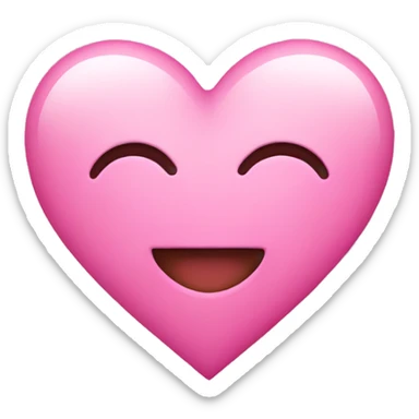 Pink heart sticker