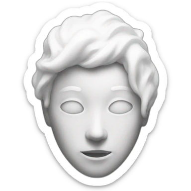 white liquid over an entire person sticker