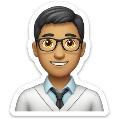 peruvian young male school tutor sticker