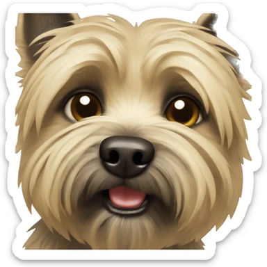 cairn terrier dog sticker