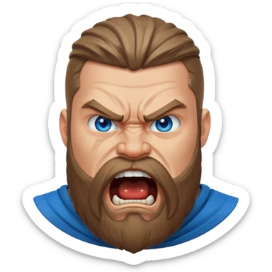 un vichingo che urla sticker