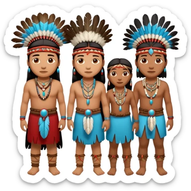 Native Indian tribe sticker