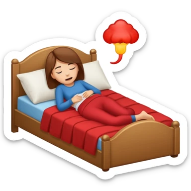 Period cramps  sticker