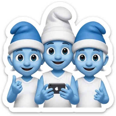 Smurf community tik tok sticker
