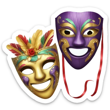 carnival masks  sticker