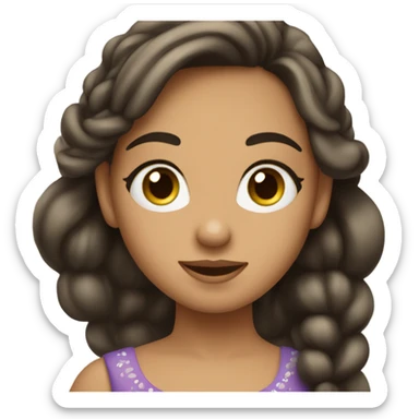 Omish pageant girl who might be a Disney princess and is gluten-free. sticker