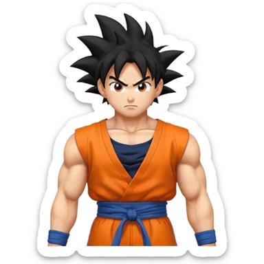 Goku character anime sticker