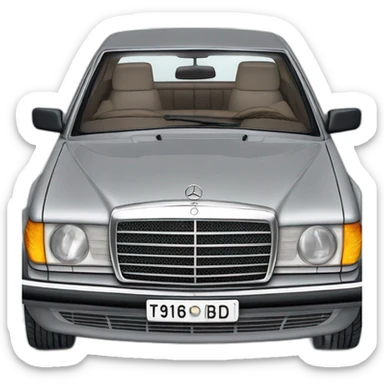 trip with old grey mercedes benz 1996 300d turbo sticker