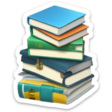 Resource Emoji 
Usage: To refer to shared resources or reference materials.
Design Idea: A stack of books with a box of pins. sticker