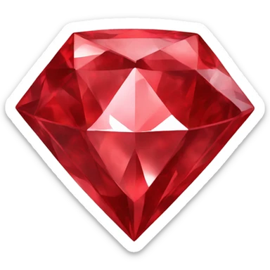 red diamond  sticker