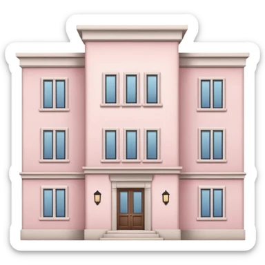 Light Pale Pink real estate Building sticker