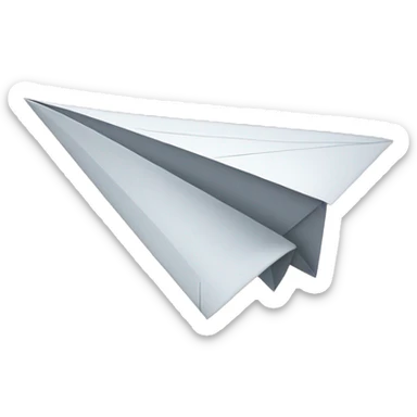 paper plane sticker