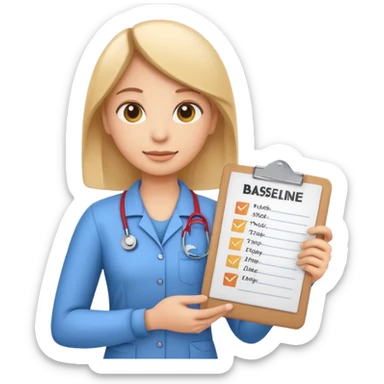 Emoji-style character holding clipboard with checklist: “1. Know baseline 2. Track 30 days 3. Play offense”, background with upward financial graph sticker