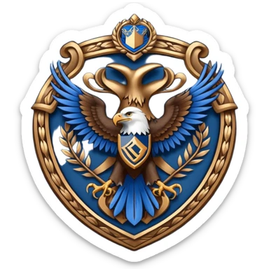 Hogwarts Ravenclaw crest Eagle sticker