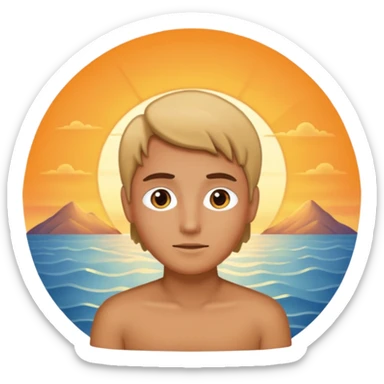 A good looking at a sunrise sticker