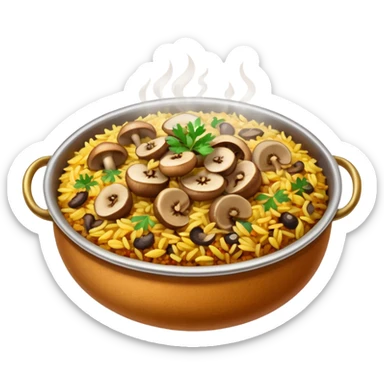 Mushroom biriyani sticker