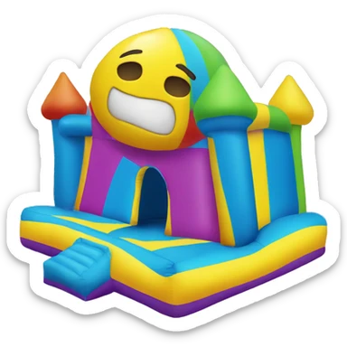Bouncy house sticker