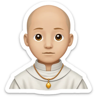 monk's collar sticker