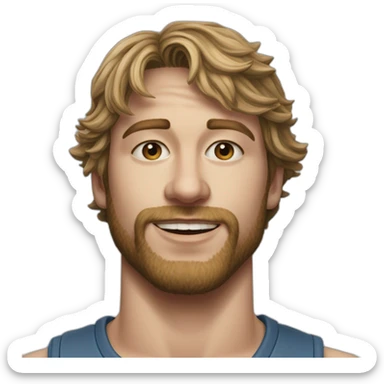 hyper realistic Drew Starkey acter outer banks sticker