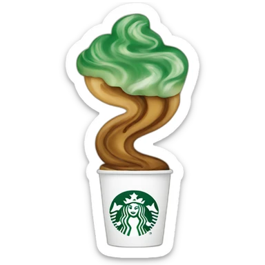 starbucks logo sticker