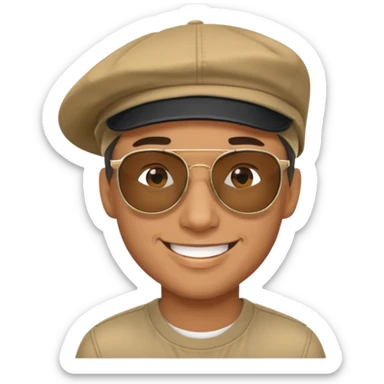 Peut tu mettre une casquette sur le côté à cette emoji😎 sticker