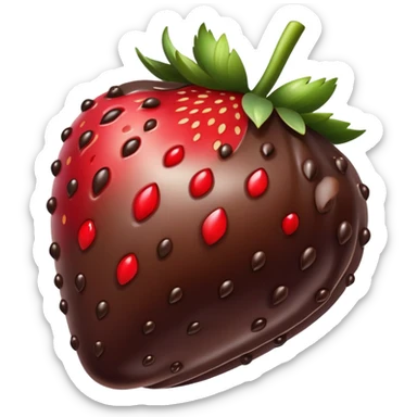 Luxury Chocolate dipped strawberry  sticker