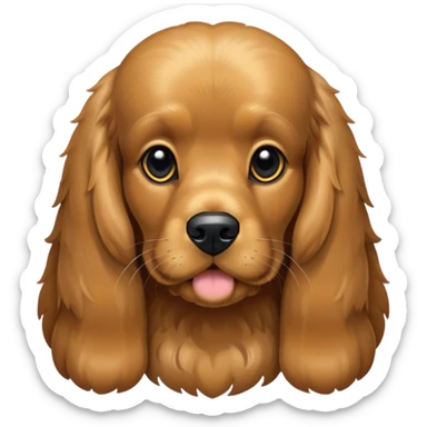 Cocker anglais tout noir sticker