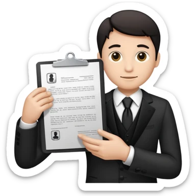 Courtroom Items, Legal Document – official case file or contract

 sticker