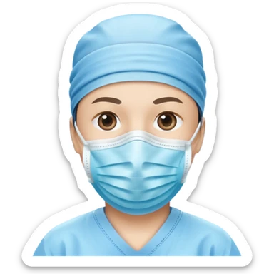 face mask only sticker