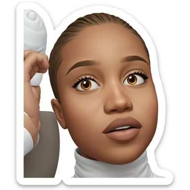 realistic solo portrait of boy sticker