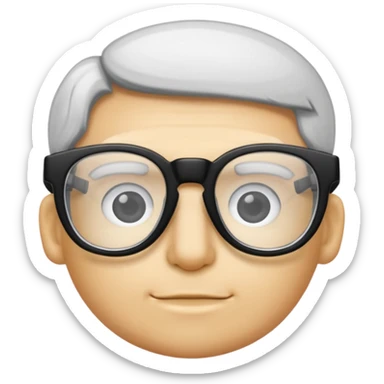 a pair of glasses sticker