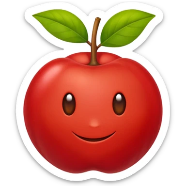 Eu quero um emoji de acerola normal, como todos os outros emojis de fruta sticker