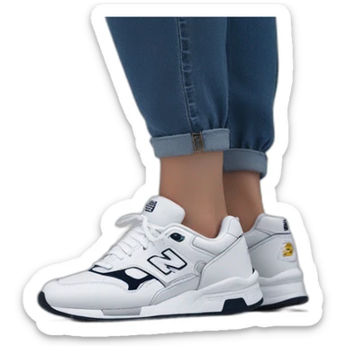 New Balance 530 blanche sticker