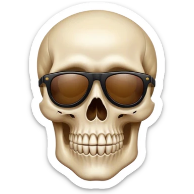 Calavera con gafas de sol sticker