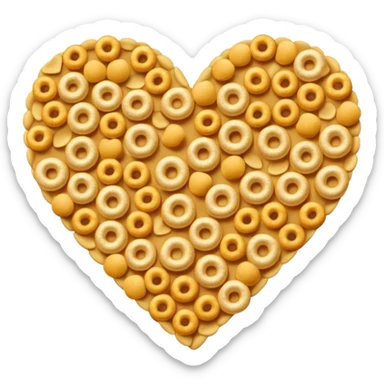 the cereal cheerios in the shape of a heart sticker
