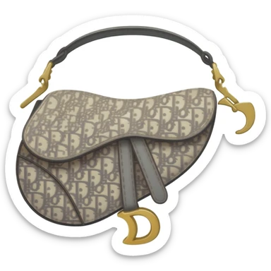 dior saddle bag sticker