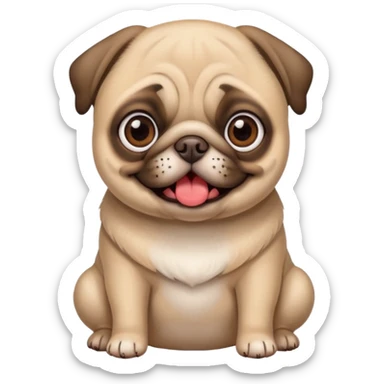 Pug apaixonado sticker