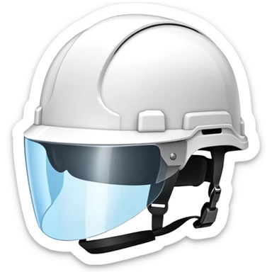 Casco blanco sticker