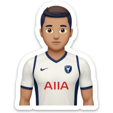 man in Tottenham hotspurs kit sticker