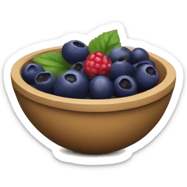 açaí bowl with berries  sticker