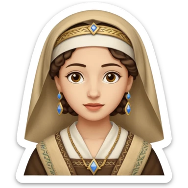 jewish women young ancient Judea sticker