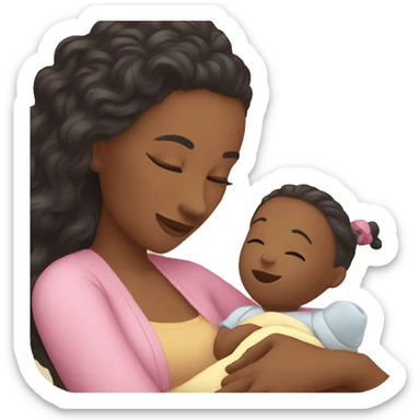 nursuring loving woman sticker