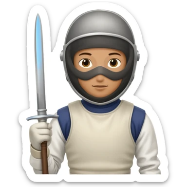 The fencer sticker