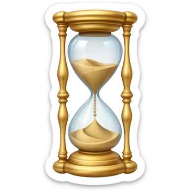 fancy ornate disney french hourglass sticker