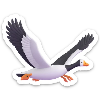 flying goose sticker
