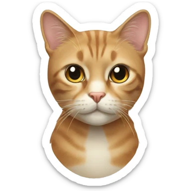 a cat gigachad sticker