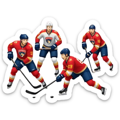 Florida panthers hockey sticker